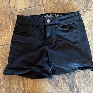 Black Jean shorts